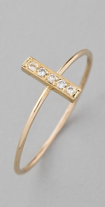 Jennifer Meyer Jewelry Diamond Bar Ring | SHOPBOP