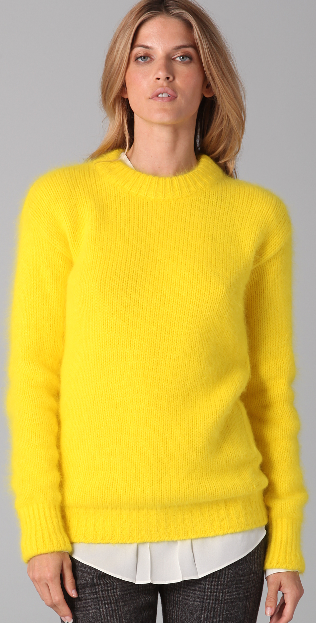 Yellow angora sweater Clearance