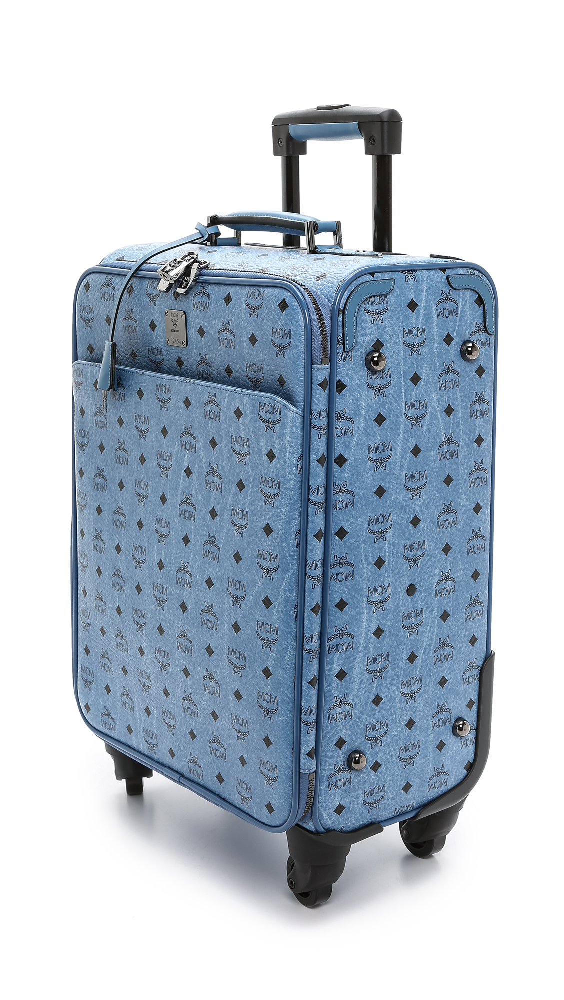 mcm rolling luggage