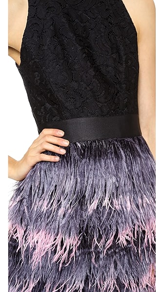 milly blair feather dress