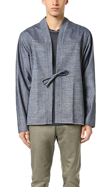 Naked & Famous Kimono Selvedge Chambray Shirt