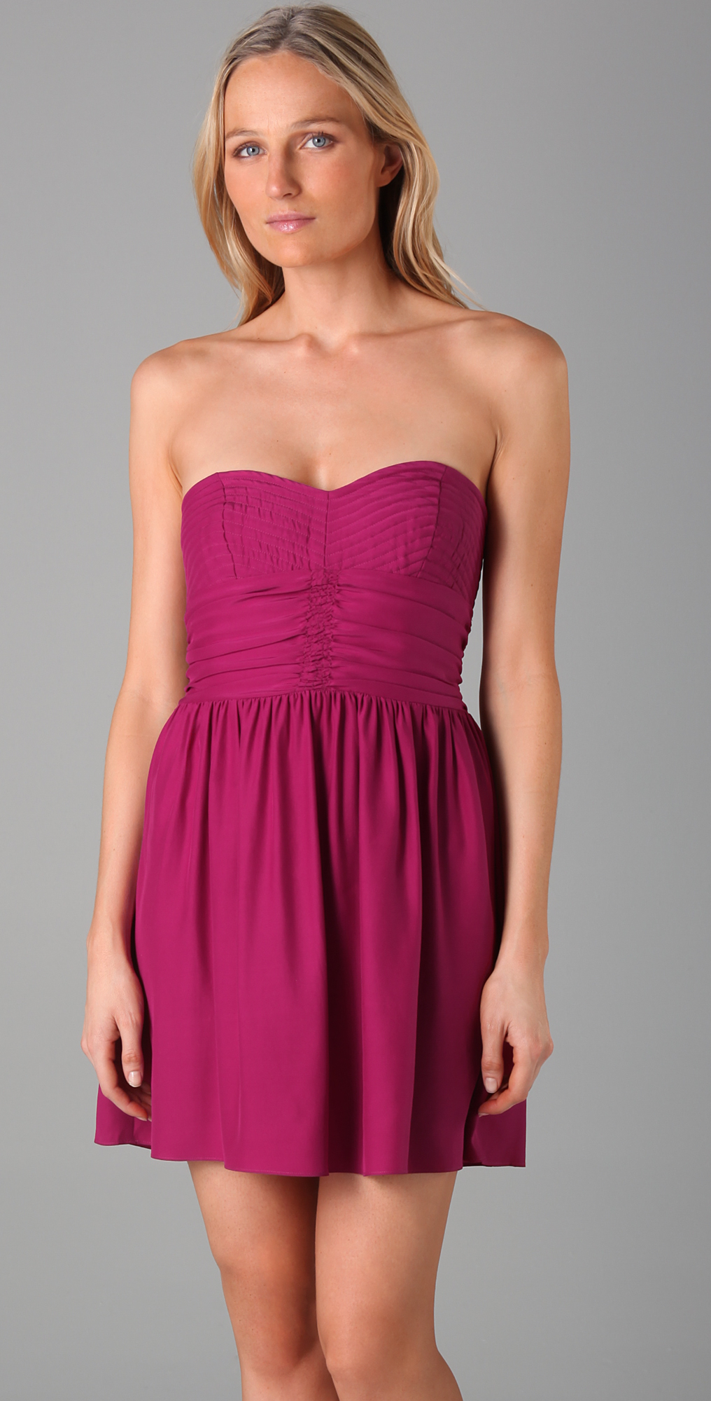 parker strapless dress