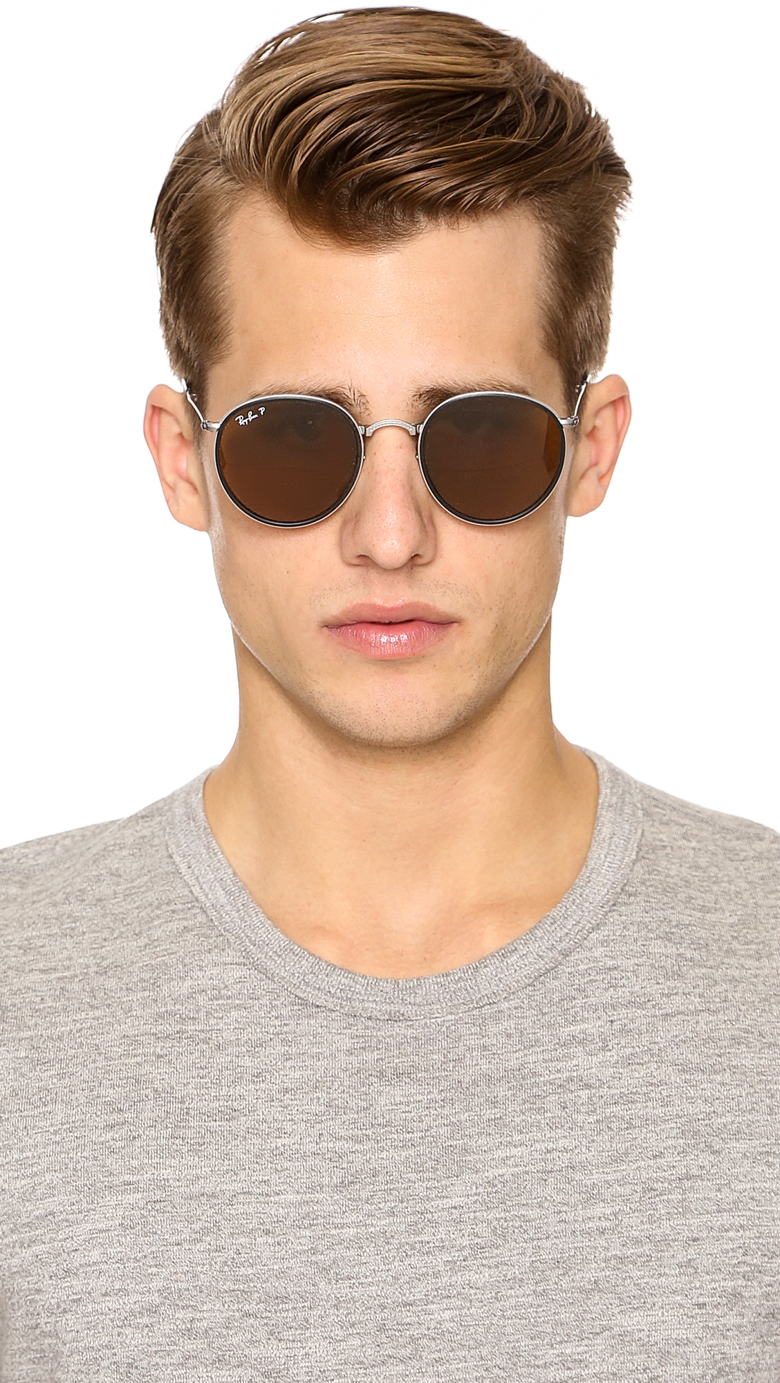 ray ban round folding sunglasses