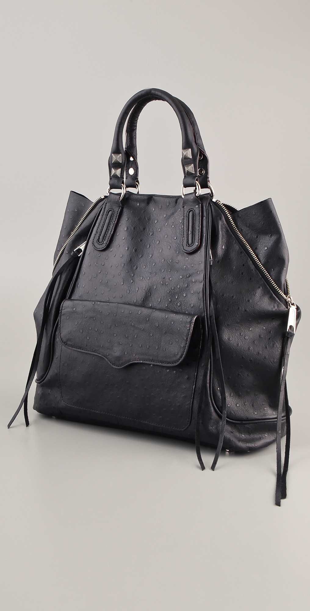 rebecca minkoff ostrich bag