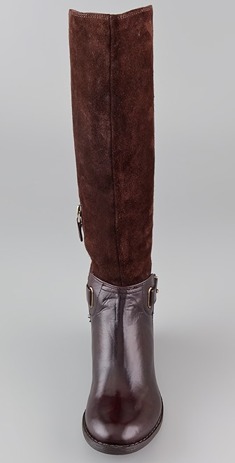 rose gold riding boots