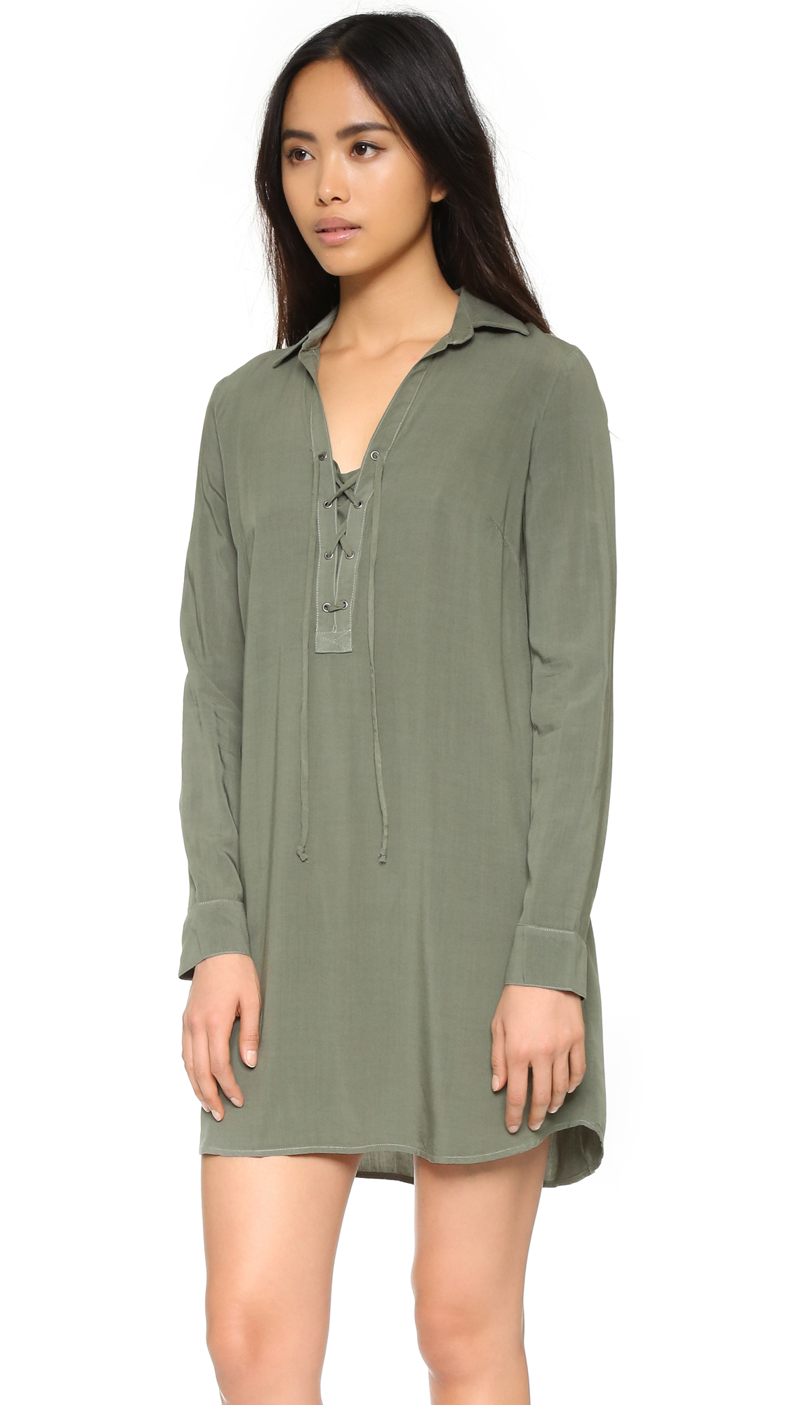 Splendid Lace Up Tunic Dress | SHOPBOP