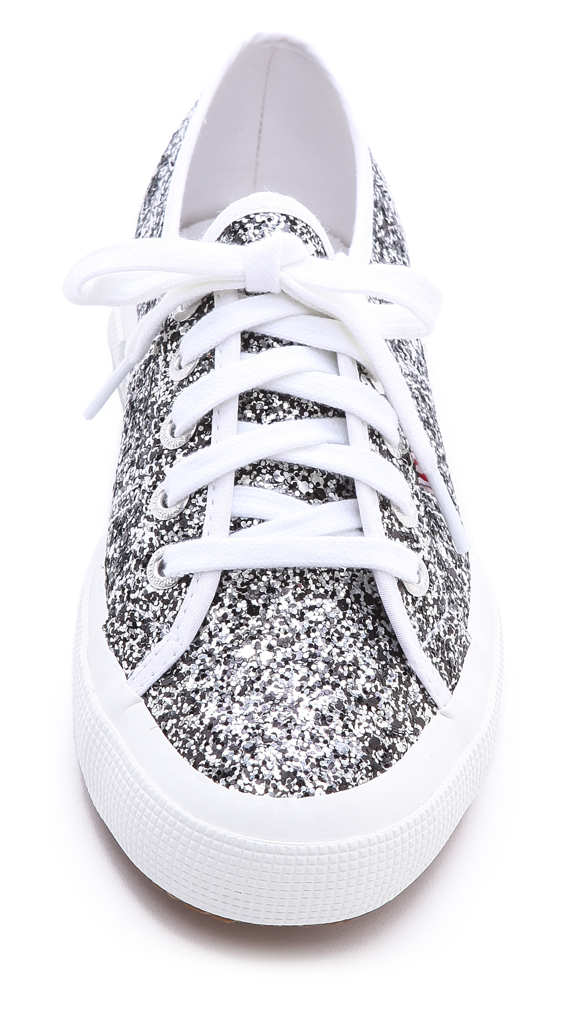 superga silver glitter sneakers