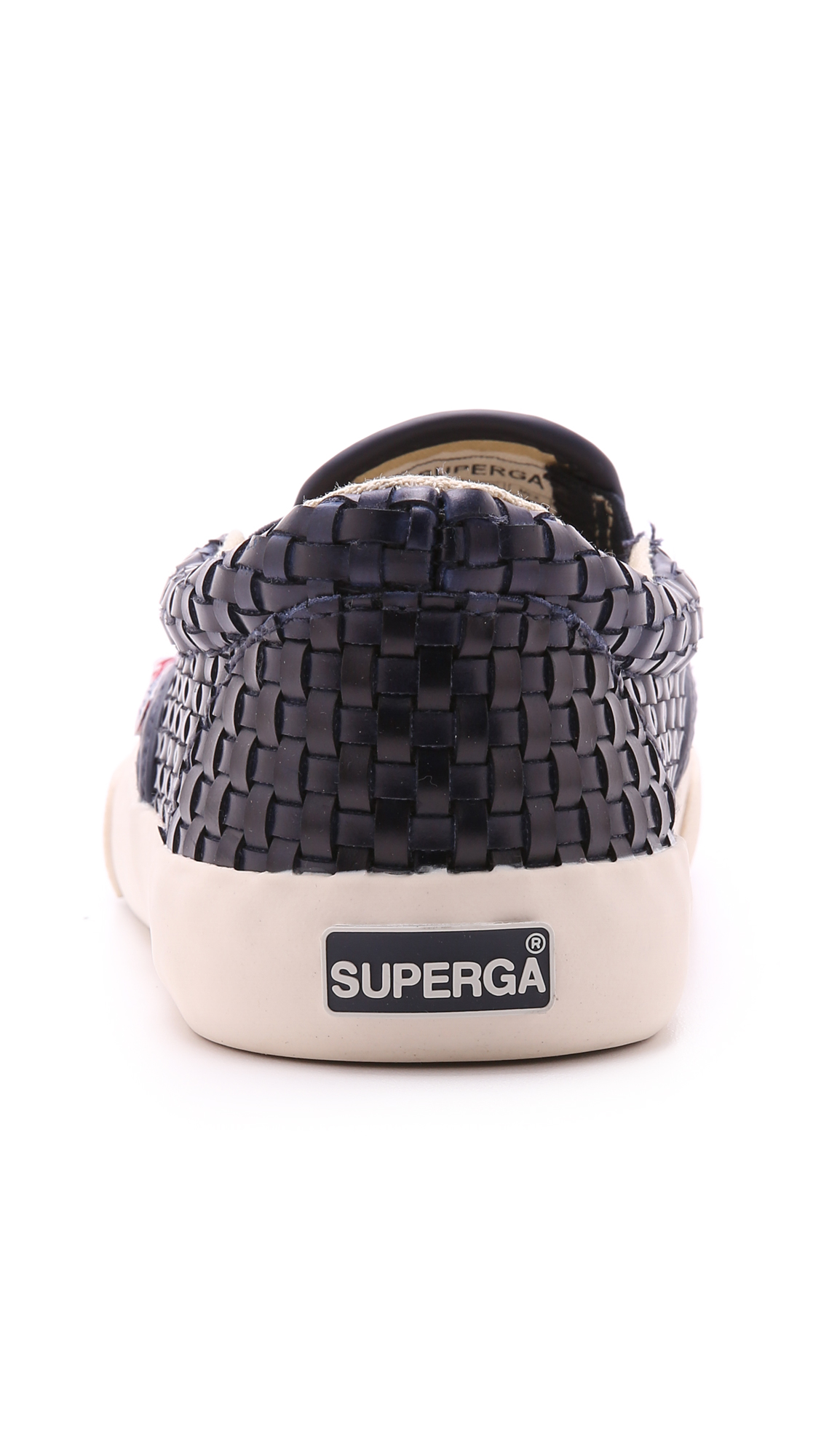 superga woven slip on