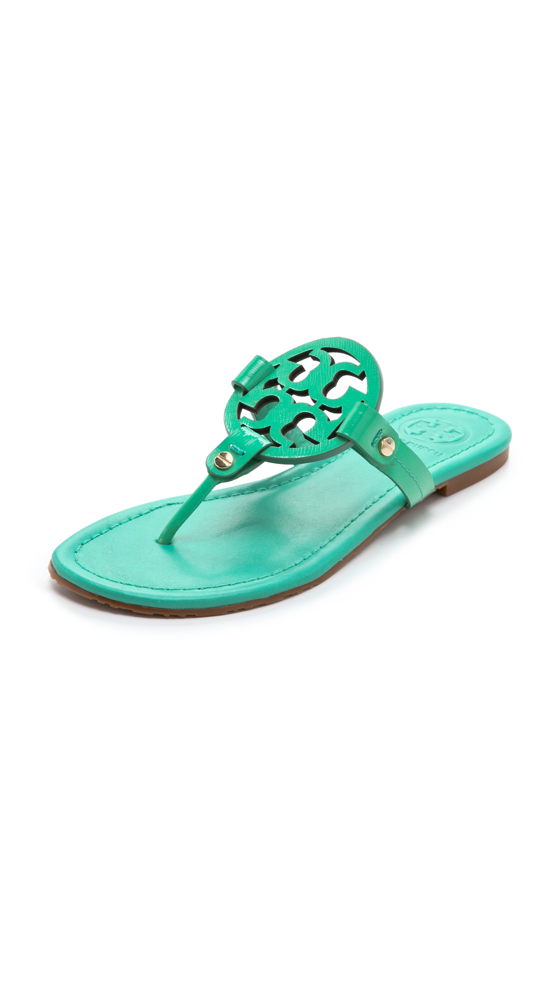 green tory burch sandals