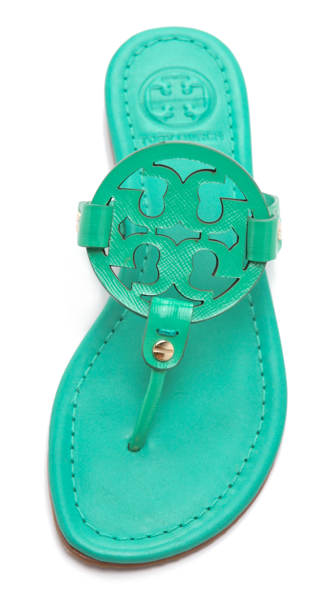 green tory burch sandals