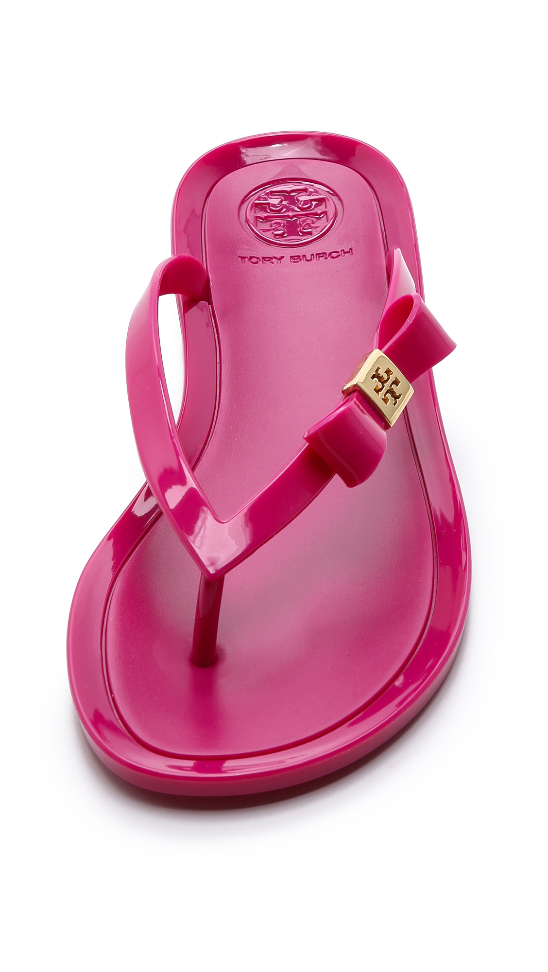 plastic flip flops with bow