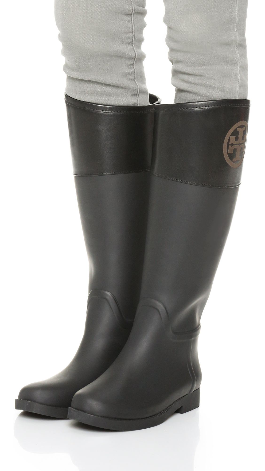 tory burch classic rain boots
