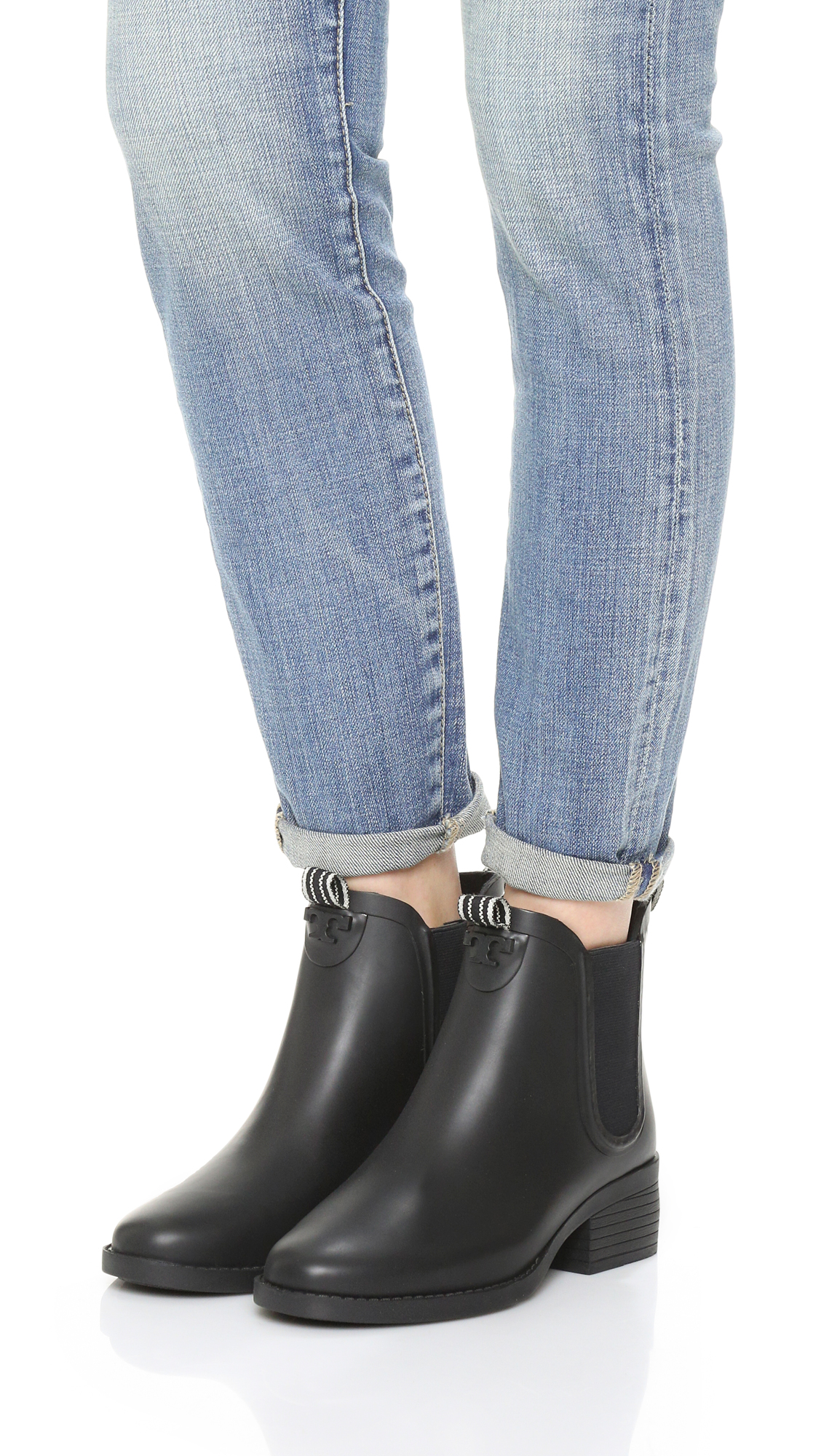 tory burch classic rain boots