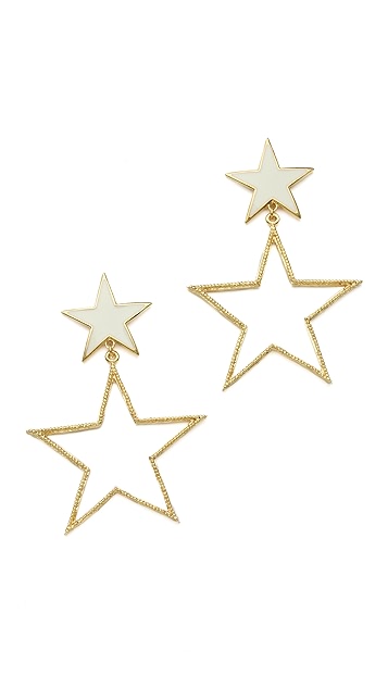 Double star earrings