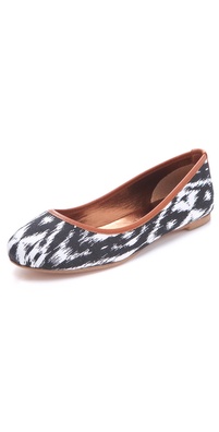 Twelfth St. by Cynthia Vincent Sage Printed Ballet Flats