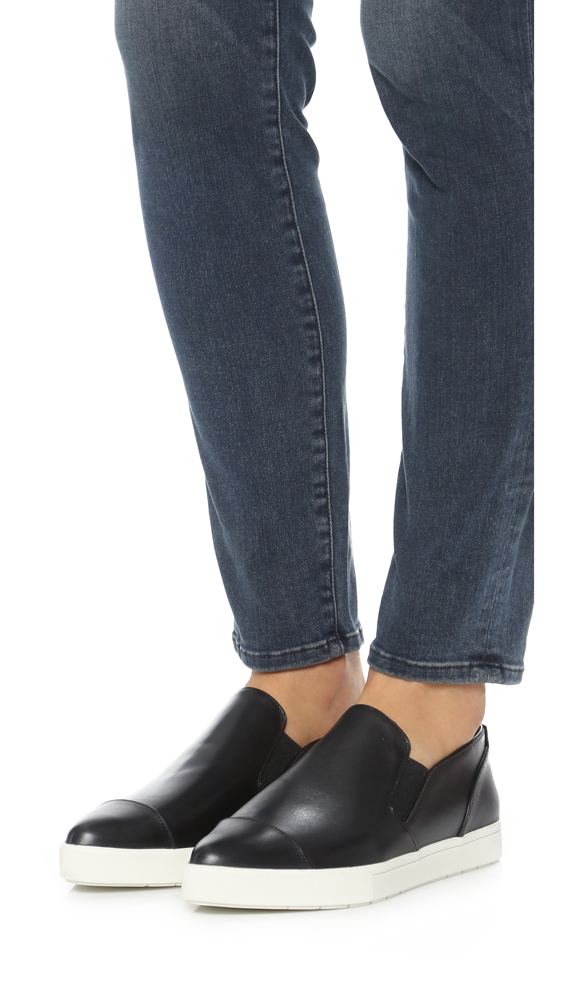 pointed toe slip on sneakers