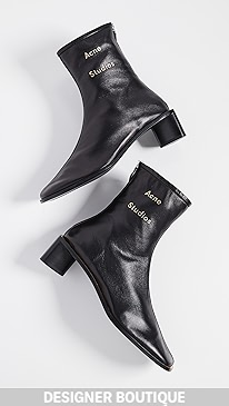 Acne Studios - Branded Leather Booties