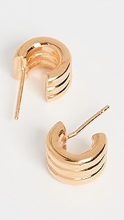 AGMES Mini Triple Ridge Hoops