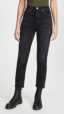 AGOLDE - Riley High Rise Straight Crop Jeans
