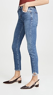 AGOLDE - Toni Mid Rise Straight Jeans
