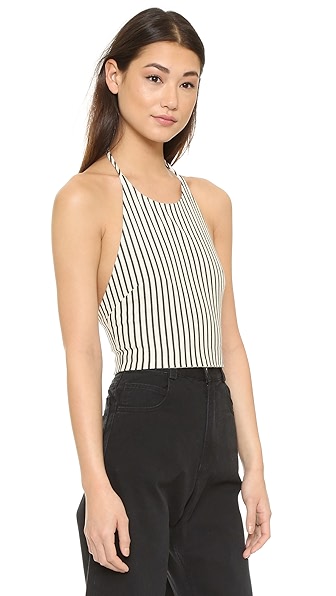 ALICE AND OLIVIA Jaymee Cropped Halter Top