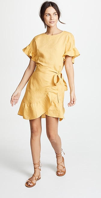 astr the label wrap dress