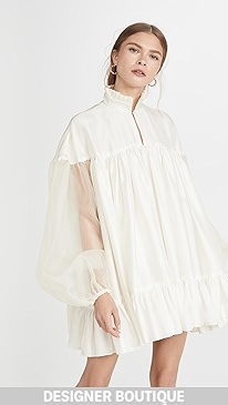 Azeeza - High Neck Long Sleeve Mini Dress