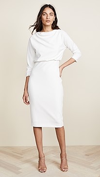 Badgley Mischka Collection - Long Sleeve Dress