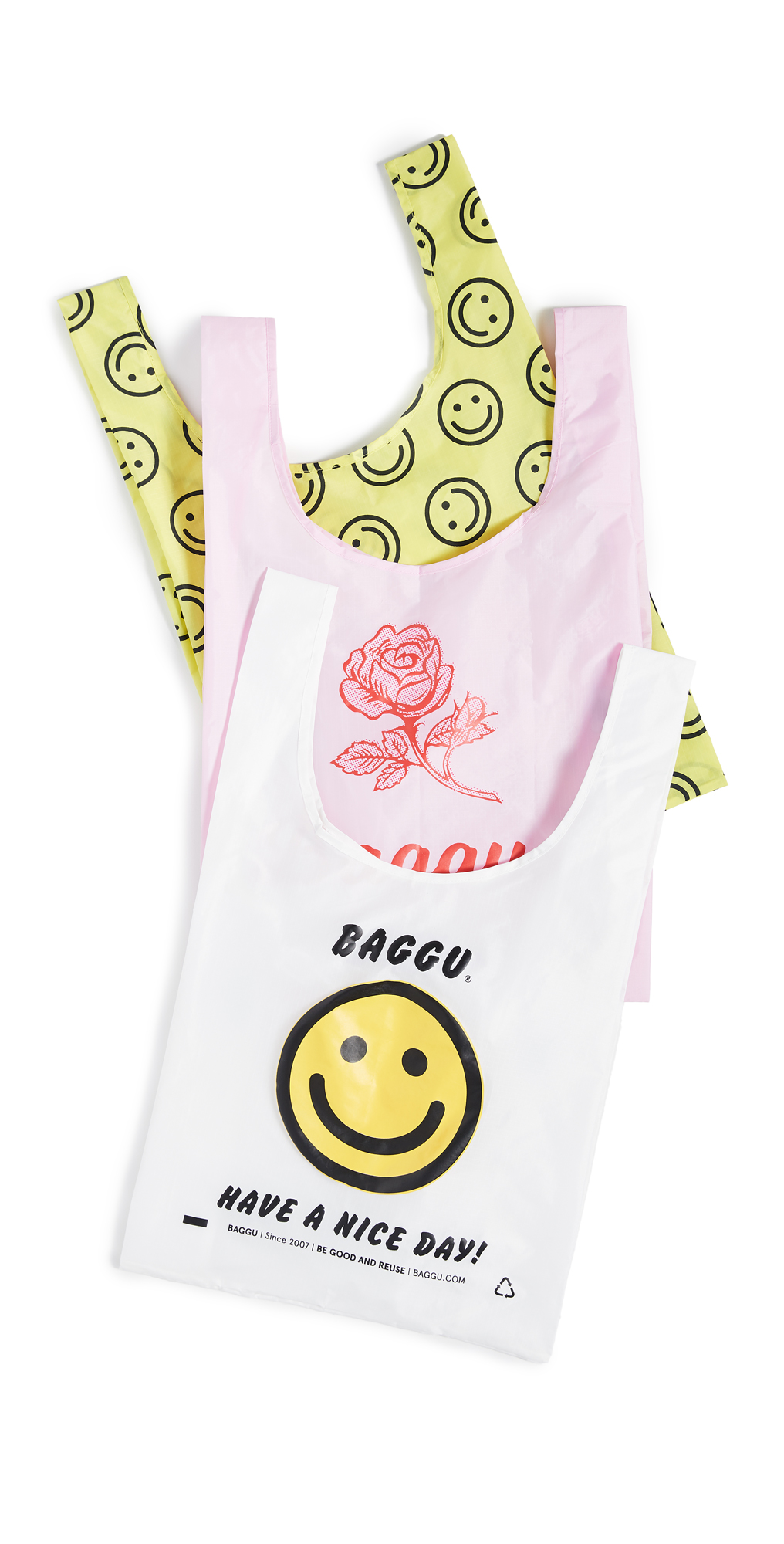 baggu smiley face