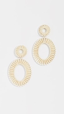 BaubleBar - Kiera Raffia Statement Earrings