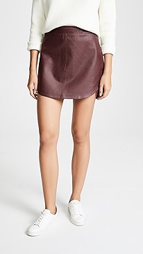 BB Dakota - Conrad Leather Mini Skirt