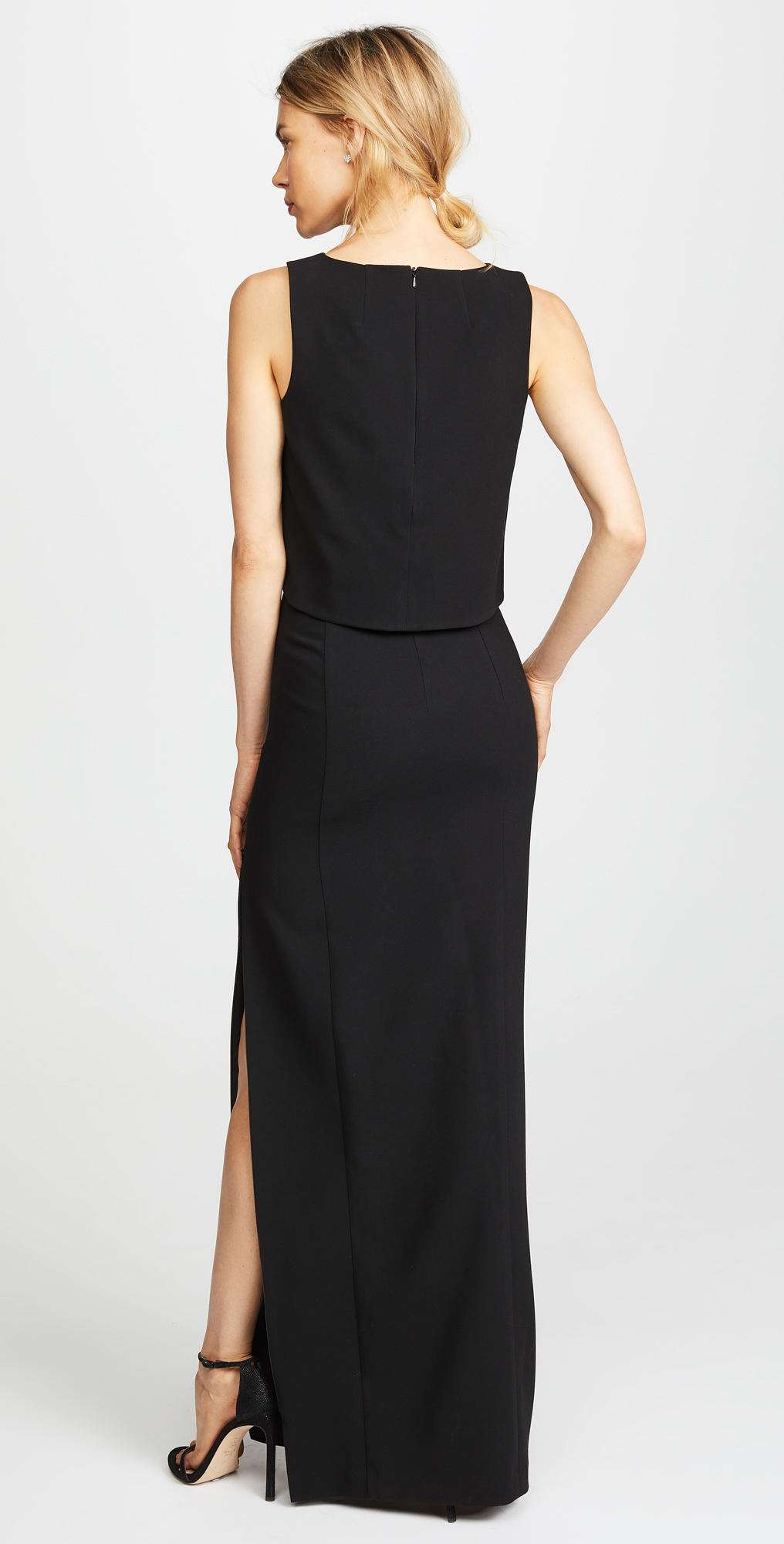 black one piece gown