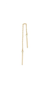 blanca monros gomez - 14k Gold Short Stitch Earring