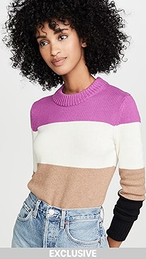 Bop Basics - Wide Stripe Roll Neck Sweater