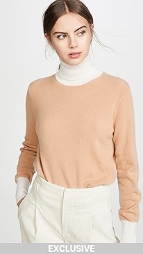 Bop Basics - Combo Cashmere Turtleneck