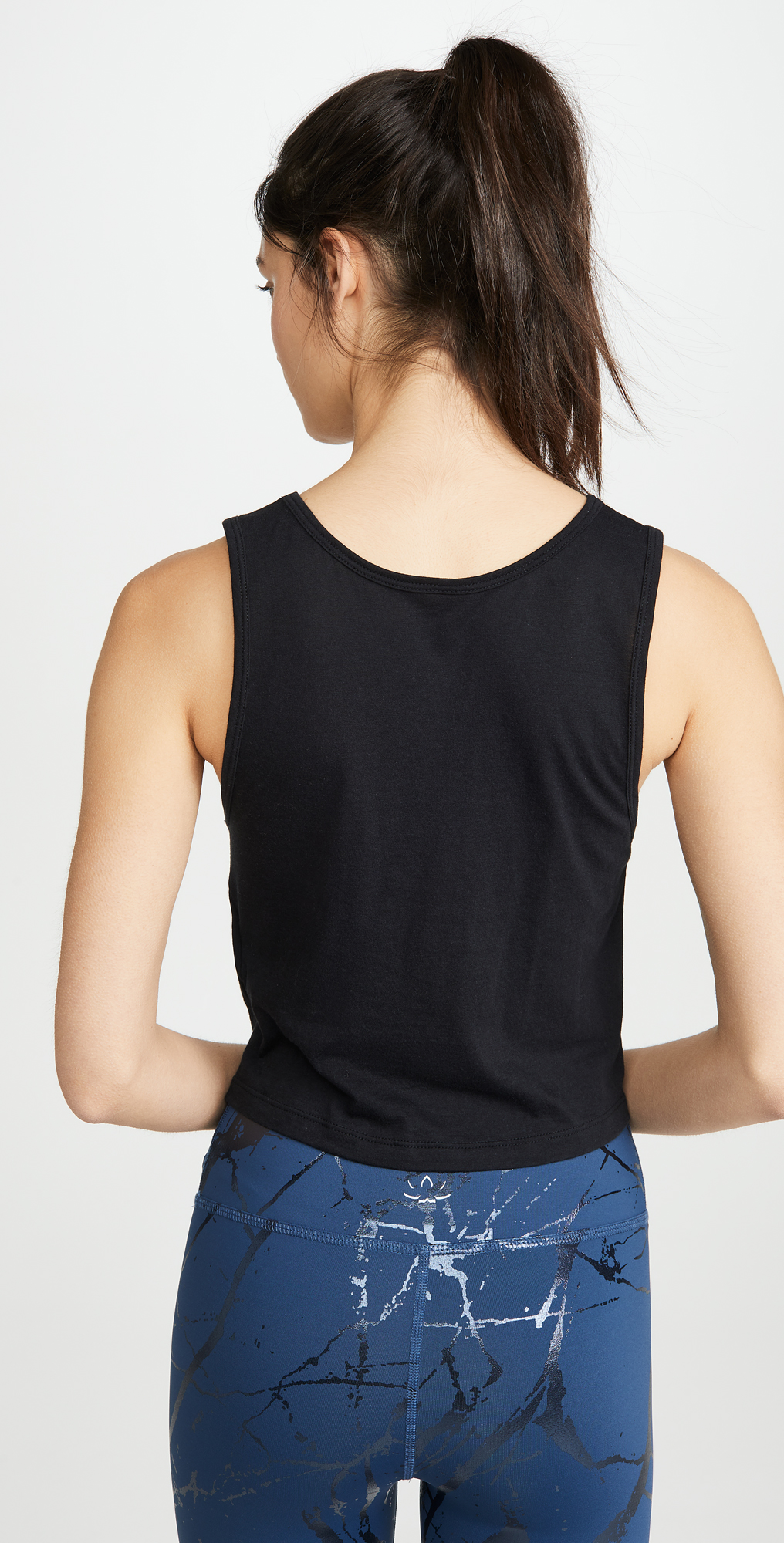 beyond yoga crossroads reversible cropped tank
