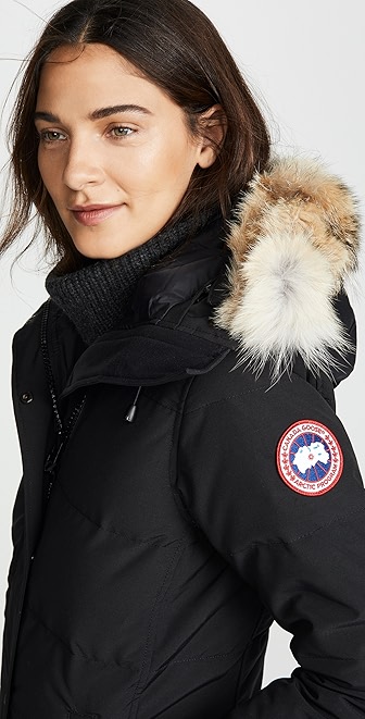 canada goose shelburne parka black medium