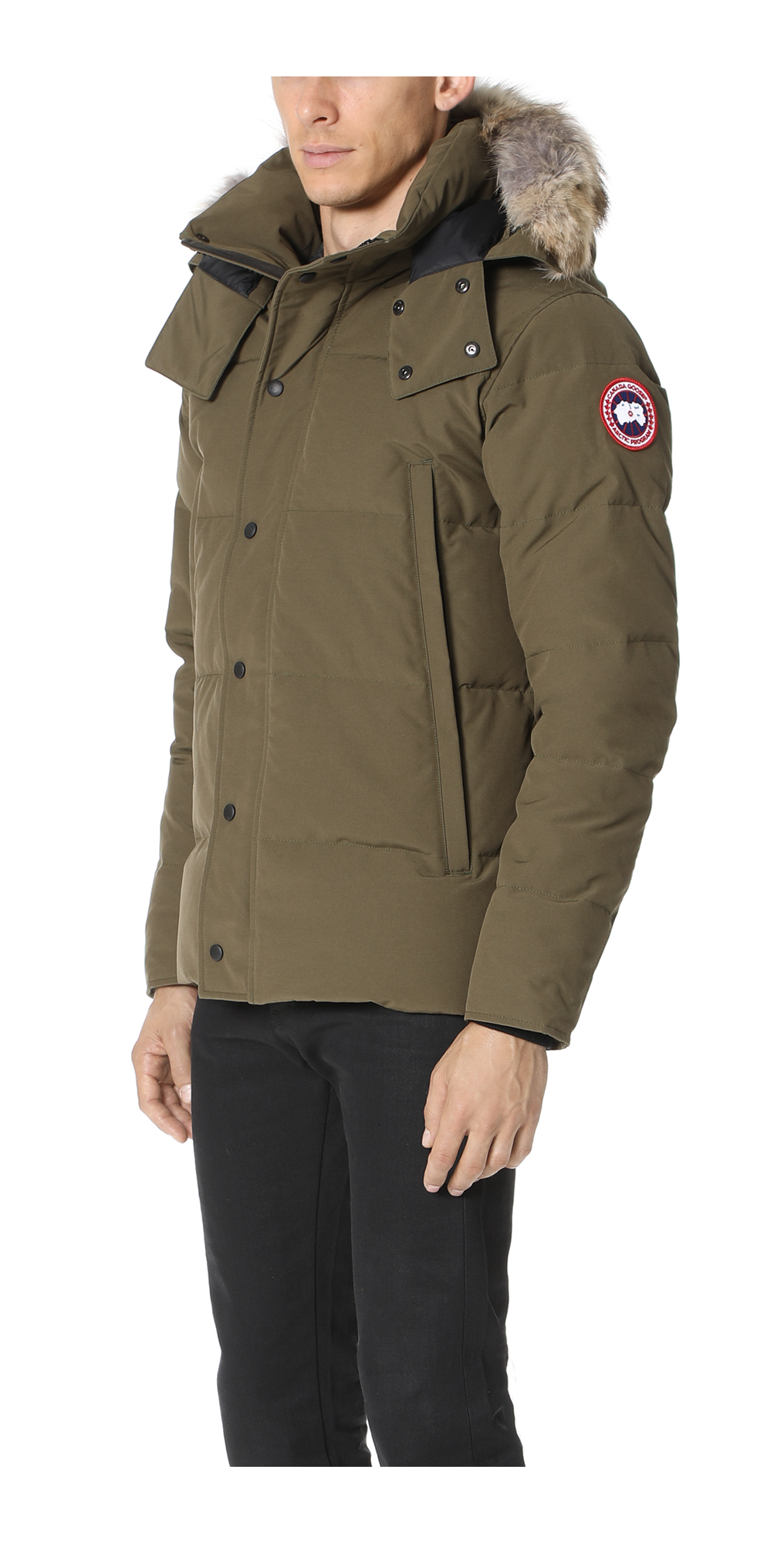 canada goose wyndham parka green