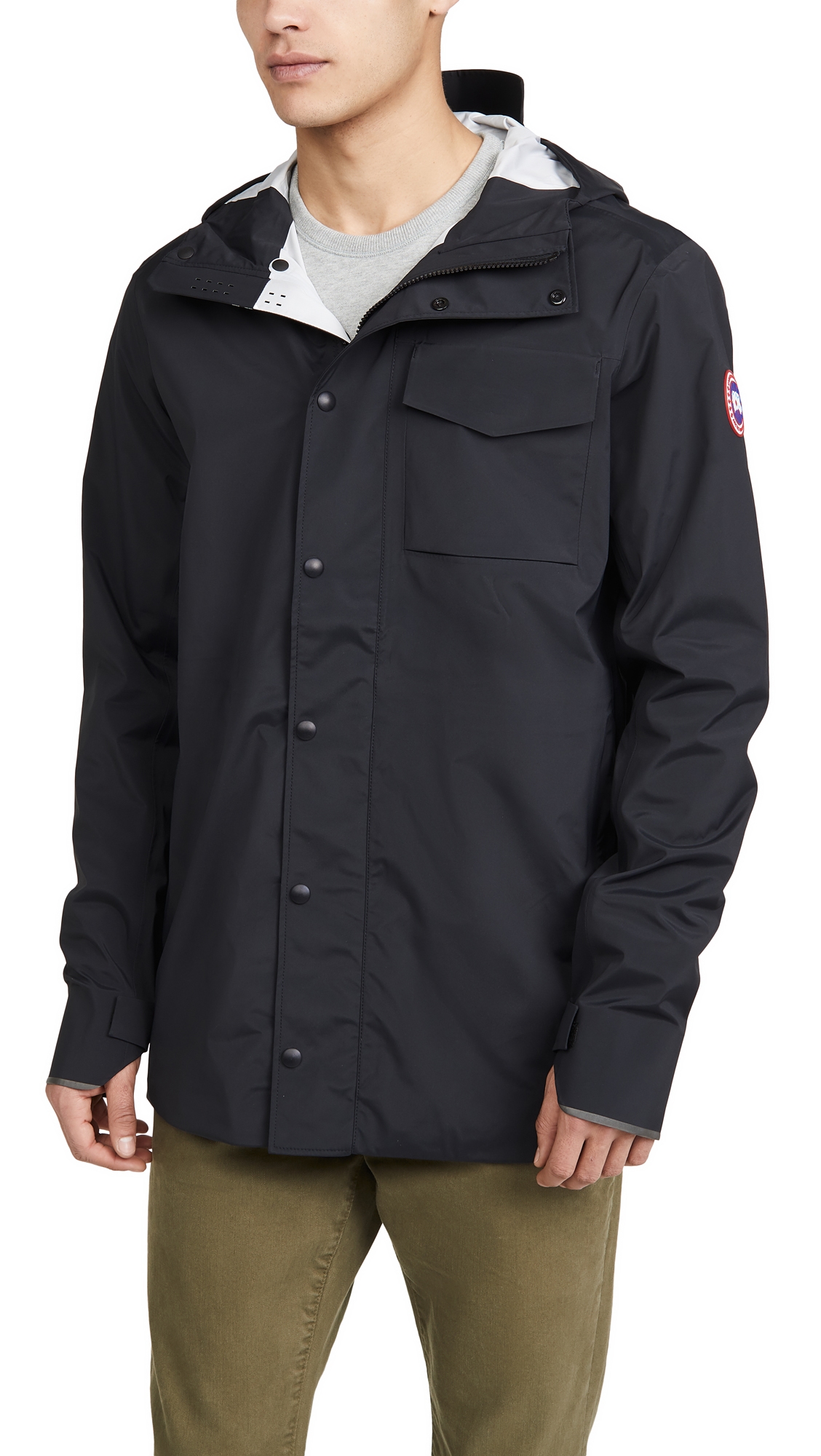 Canada Goose Nanaimo Black Tri-durance Shell Jacket In Black
