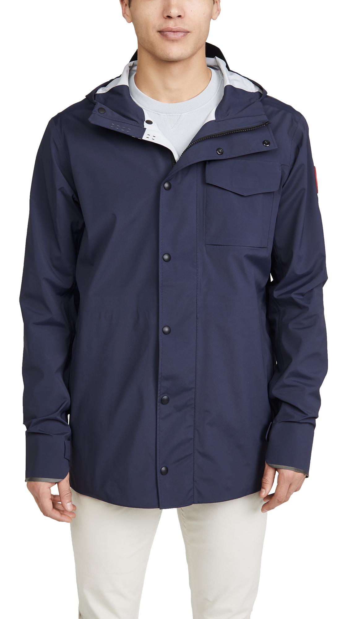 Canada Goose Nanaimo Technical-stretch Hooded Jacket In Admiral Navy