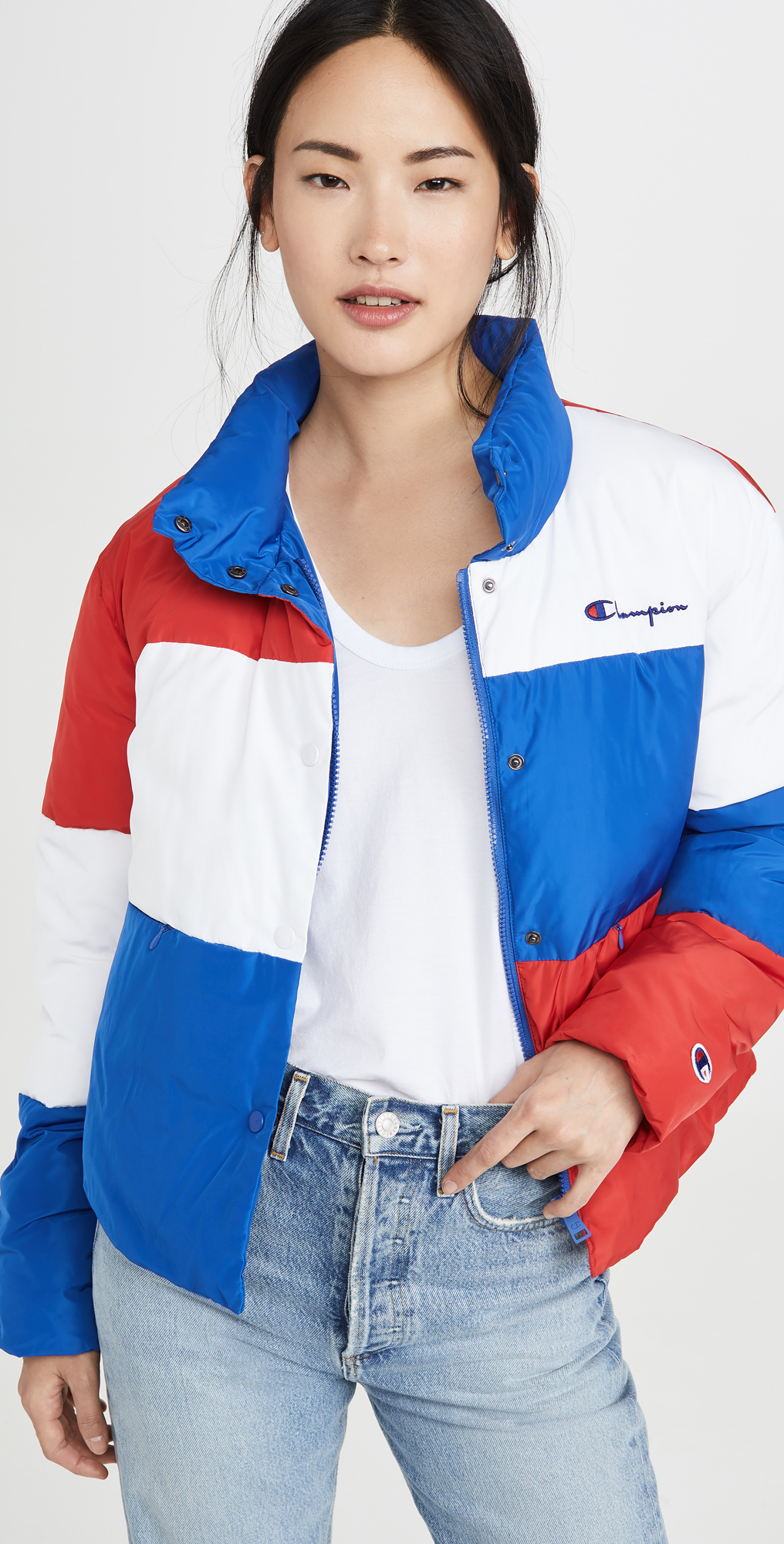 champion reverse weave down jacket
