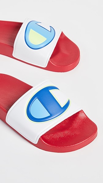 champion colorblock slides