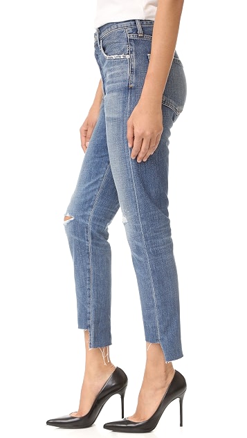 citizens of humanity liya high rise classic fit jeans