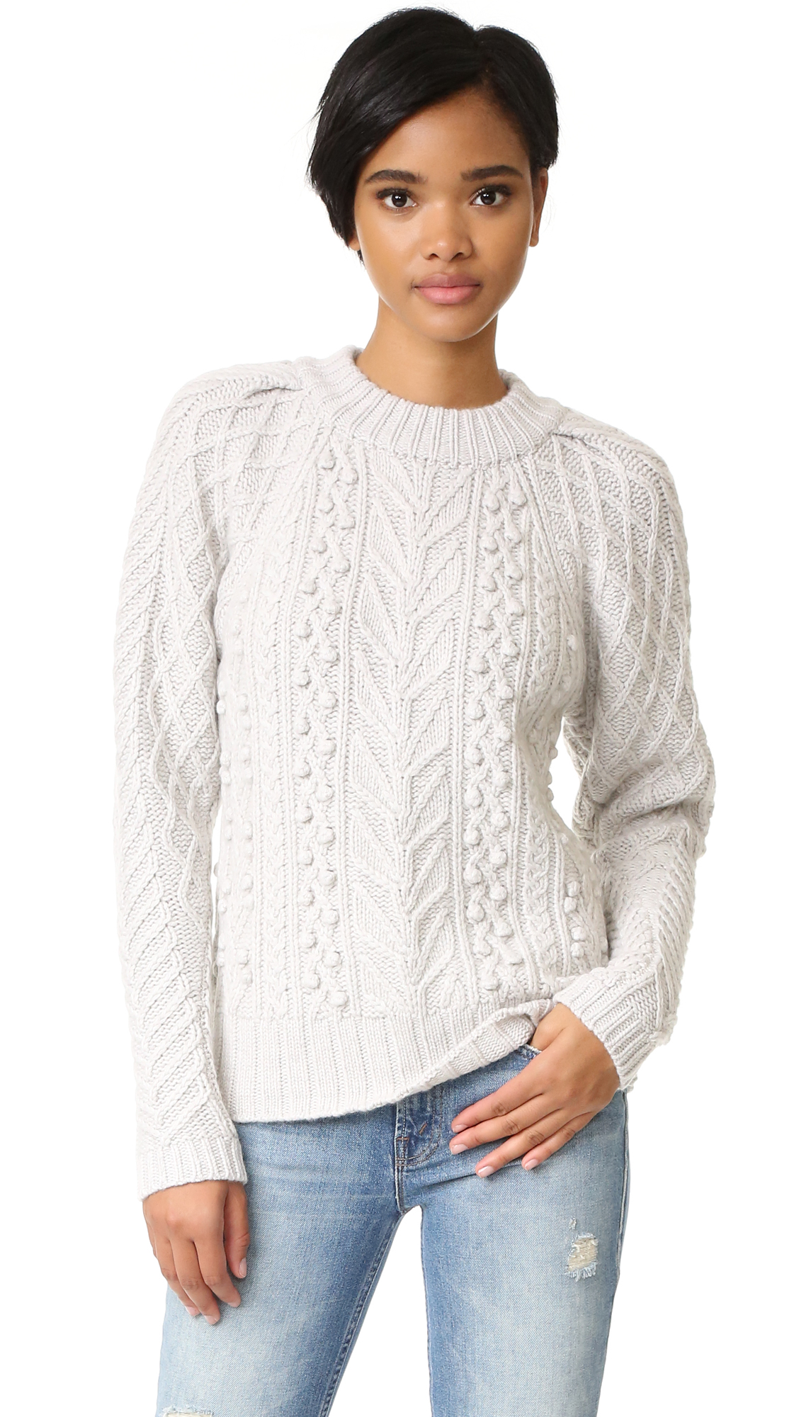 club monaco white sweater