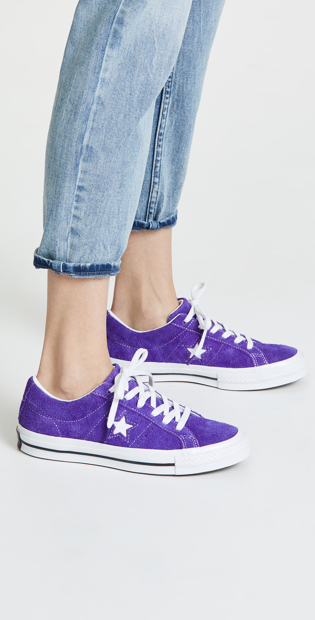 converse one star ox court purple