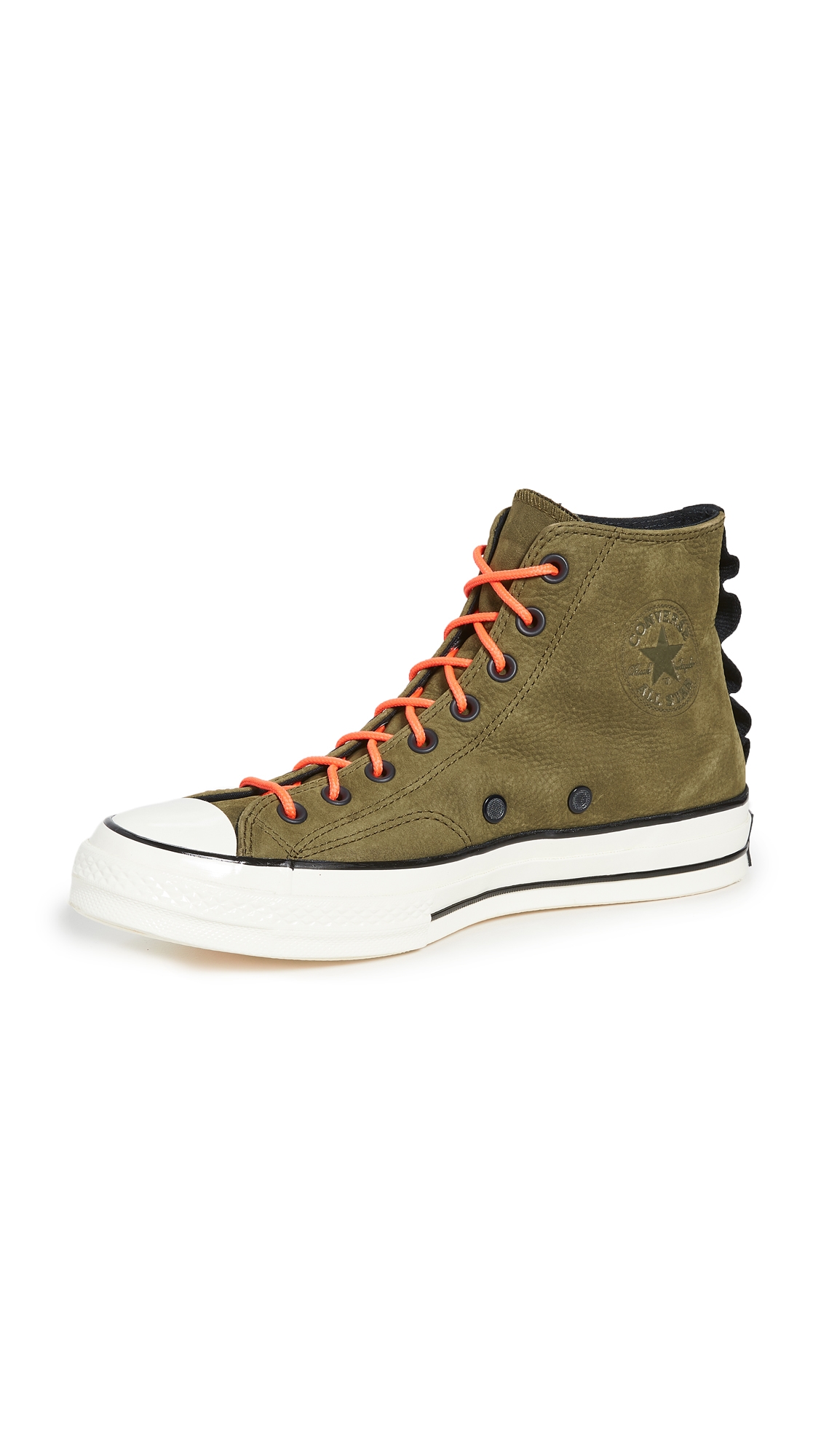 converse olive leather