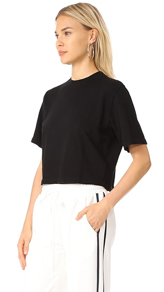 COTTON CITIZEN Tokyo Crop Vintage Tee, Vintage Black ...