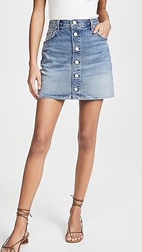 CQY - Hush Button Front Skirt