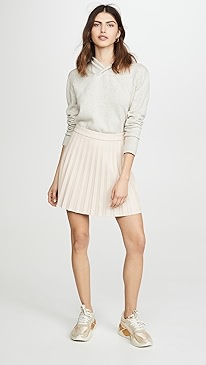 cupcakes and cashmere - Cannes Faux Leather Skirt