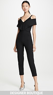 Cushnie - Off Shoulder Cropped Jumpsuit